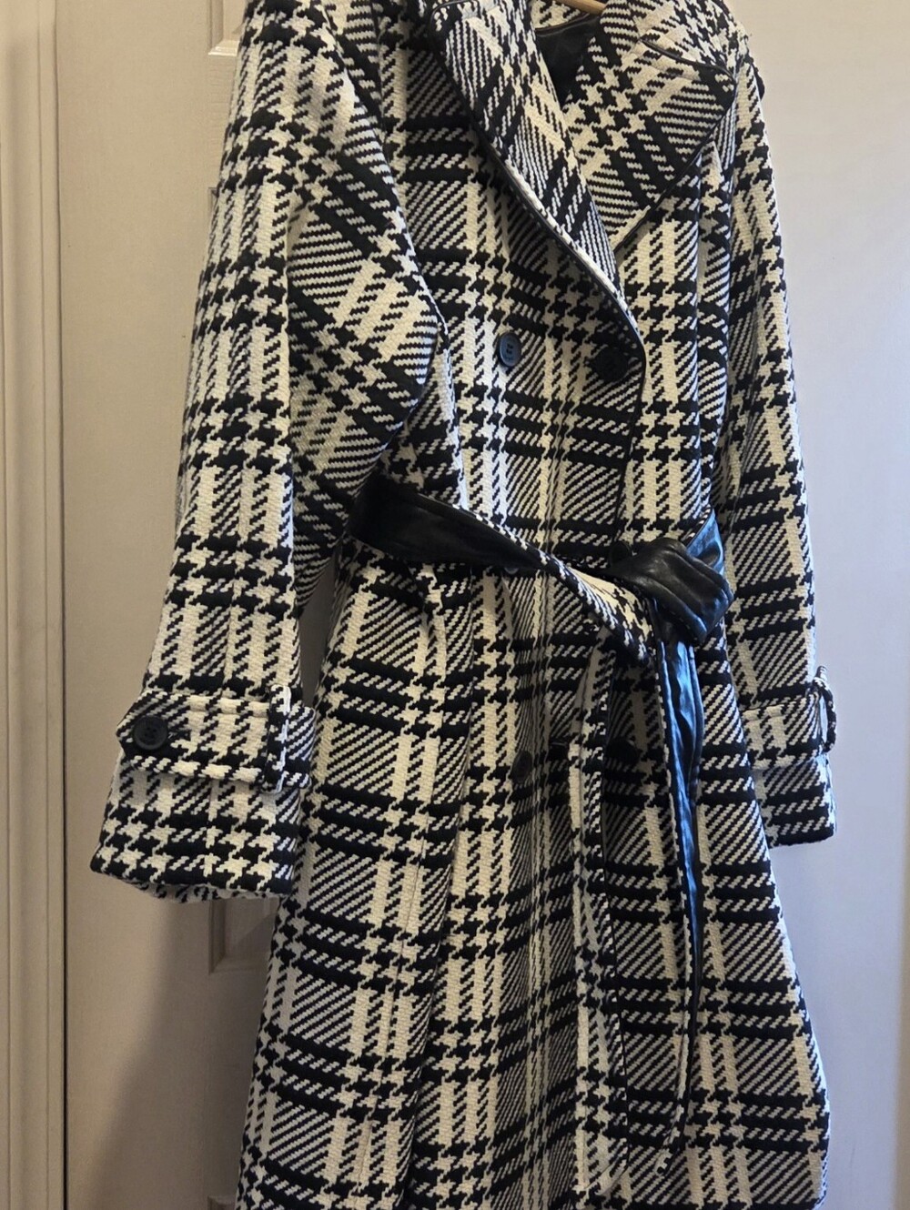 DKNY Wool Blend Long Trench Coat NWT